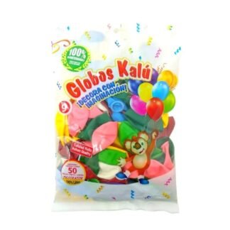 Bolsa De Globos De Látex De 9 Pulgadas Colores Mezclados 50 Pzas