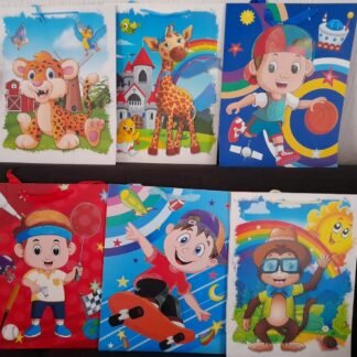 Bolsa De Regalo Infantil Chica Diseños Surtidos Para Fiestas 1 Pza