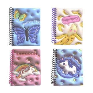 CUADERNOS DE RAYA CON BOLÍGRAFO DISEÑO 3D KAWAII, MODELOS MIXTOS ID: 28878