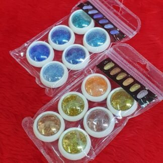 DECORACIÓN EN GLITTER PARA UÑAS CON 6PZ-ID: 21562