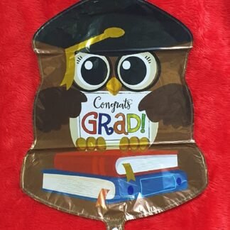 GLOBO METALICO BUHO GRADUACION "CONGRATS GRAD" 1 PZA