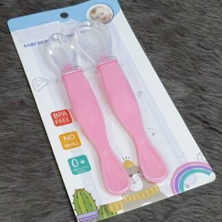 1 PAQUETE DE 2 CUCHARAS DE SILICÓN PARA BEBÉ ID 21943