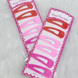 SET CON 6 BROCHES DE COLORES PARA EL CABELLO 1 PZA