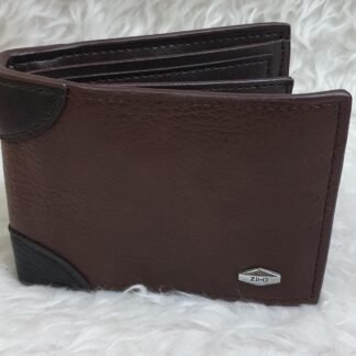 CARTERA DE PIEL PARA CABALLERO Y1-348 CAFE OSCURO 1 PZA