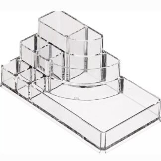 ORGANIZADOR DE COSMÉTICOS TRANSPARENTE 1PZ ID 24044