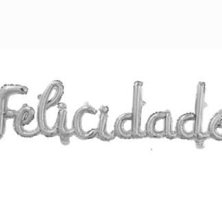 GLOBO METALICO "FELICIDADES" DIFERENTES COLORES PARA FIESTA 1 PZA