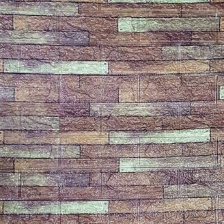 1PZ PAPEL TAPIZ CON ADHESIVO DISEÑO LADRILLOS CAFÉ ID: 24214