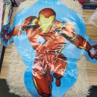 GLOBO METALICO AZUL CLARO IRON MAN IDEAL PARA FIESTAS 1 PZA