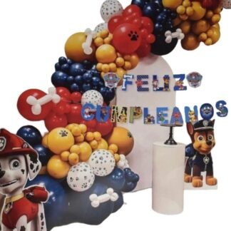 PAQUETE CON 79 GLOBOS PAW PATROL FI IDEAL PARA FIESTAS 1 PZA
