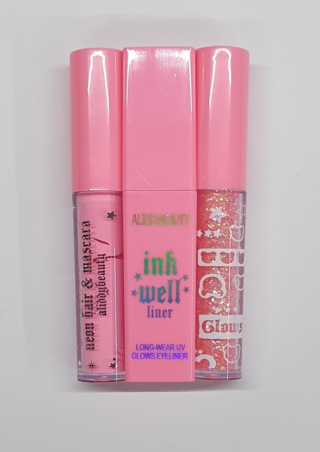 SET RIMEL Y DELINEADOR NEON DISTINTOS COLORES ID 26388