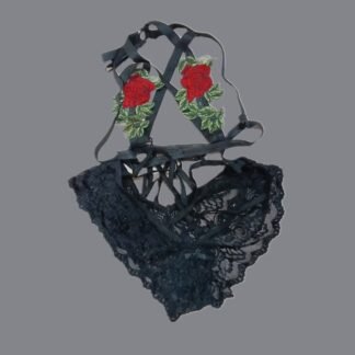 BRALETTE NEGRO FLOREADO