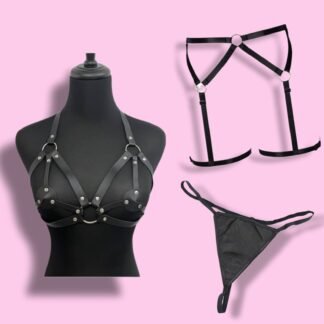 CONJUNTO DE LIGUERO NEGRO