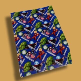 Papel De Envoltura Para Regalo Con Tematica Marvel Avengers 1 pza