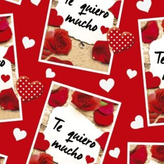 PAPEL DE REGALO TE QUIERO MUCHO