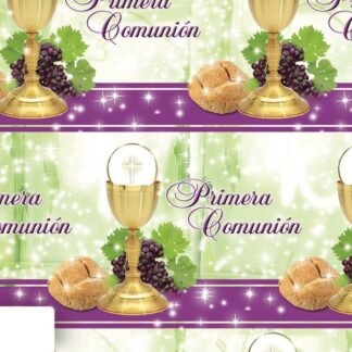 PLIEGO DE PAPEL PARA ENVOLTURA DE REGALO PRIMERA COMUNION 1 PZA