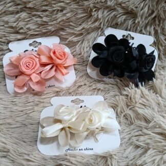 LIGAS CON FLORES PARA CABELLO