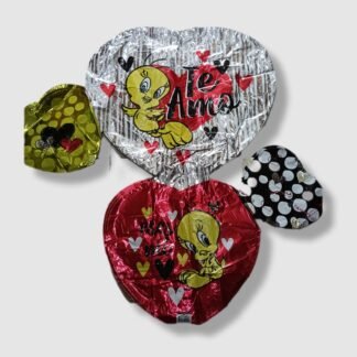 GLOBOS CORAZON METALICO JUMBO TE AMO IDEAL PARA EL DIA DEL AMOR ANIVERSARIO SAN VALENTIN 1 PZA