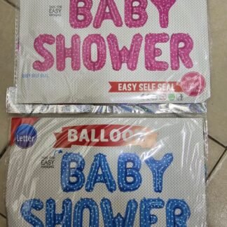 GLOBO METALICO BABY SHOWER ROSA O AZUL IDEAL PARA FIESTAS FAMILIAR 1 PZA