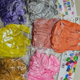 GLOBOS LÁTEX CROMADOS SURTIDOS TAMAÑO 10" PAQ. 10 PZAS