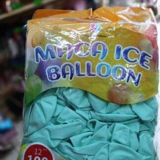 PAQUETE CON 100 GLOBOS VERDE AGUA MACARRON 12" IDEAL FIESTAS 1 PZA