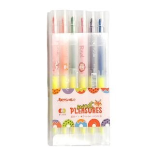 MARCATEXTOS DOBLE PUNTA 6 PZS