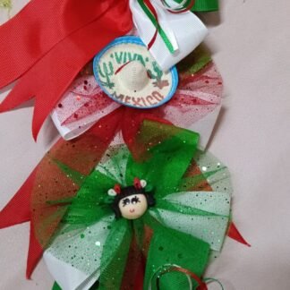 MOÑO ARTESANAL MEXICANO TRICOLOR CARITA DE NIÑA IDEAL PARA FIESTAS PATRIAS 1 PZA
