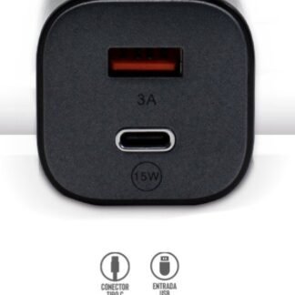 CARGADOR 15W TIPO USB Y C