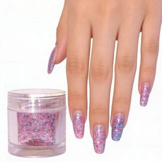 MINI FRASCO DECORACION DE UÑAS CON GLITTER 1 PZ