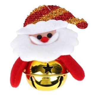 ADORNOS COLGANTES NAVIDEÑOS AFELPADO CON CASCABEL ID 27991