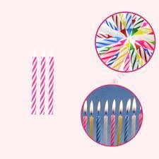 PAQUETE CON 24 VELAS ESPIRAL ROSA IDEAL PARA FIESTAS 1 PZA