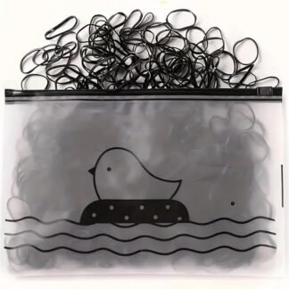 ESTUCHE CON LIGUITAS DE HULE PARA CABELLO