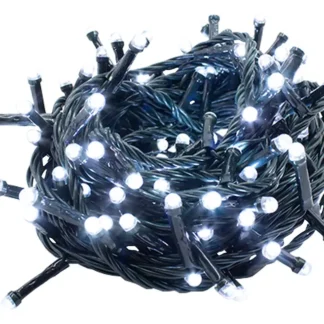 SERIE DE 100 FOCOS LUZ LED BLANCA APROX 6.6 METROS