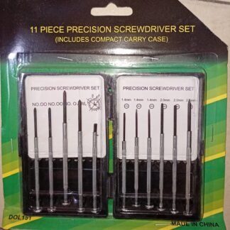 PAQUETE 11 PZAS DESTORNILLADORES DE PRECISION CON VARIOS TIPOS DE PUNTA