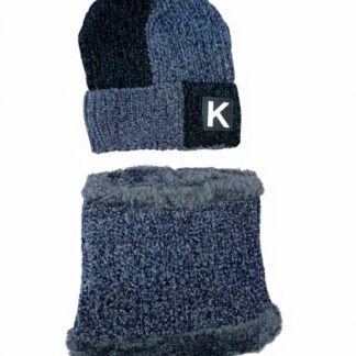 CONJUNTO DE GORRO Y CUELLERA AFELPADA PARA ADULTO