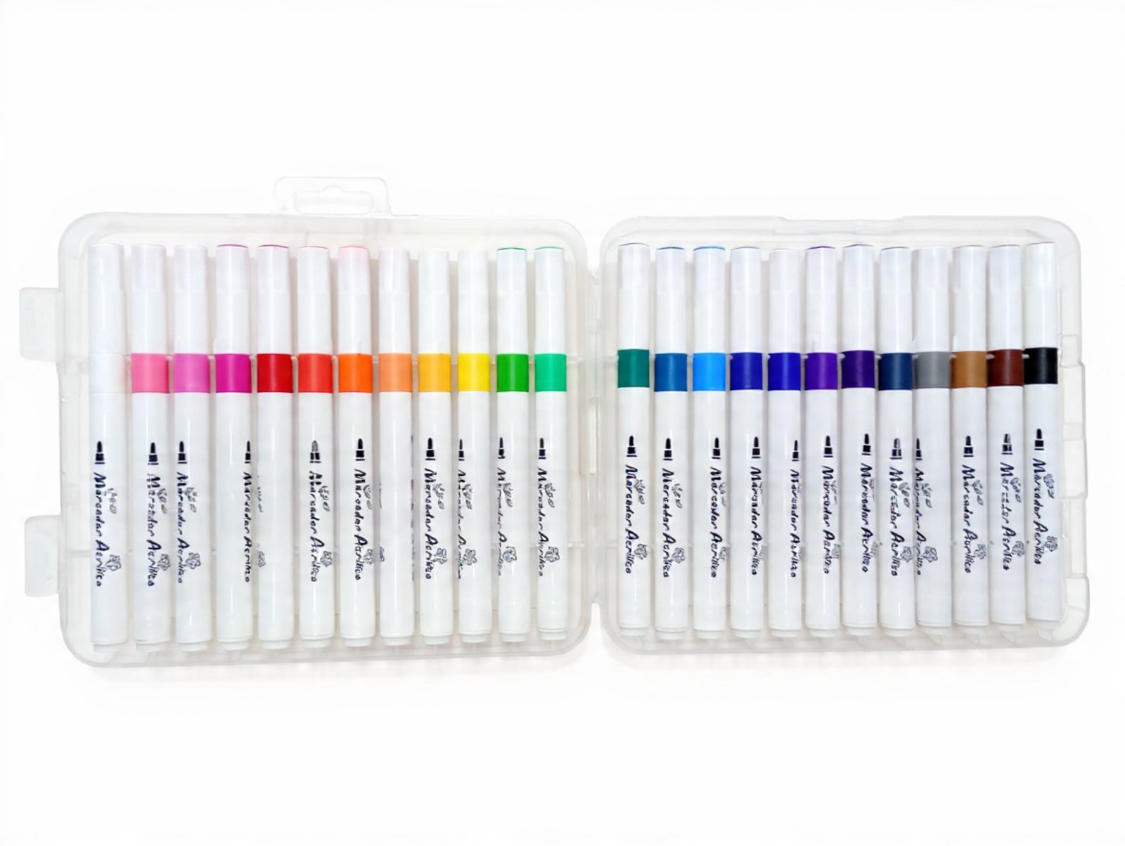 PAQUETE 24 PZS MARCADORES ACRILICOS A BASE DE AGUA NO TRASPASA PAPEL - Imagen 2