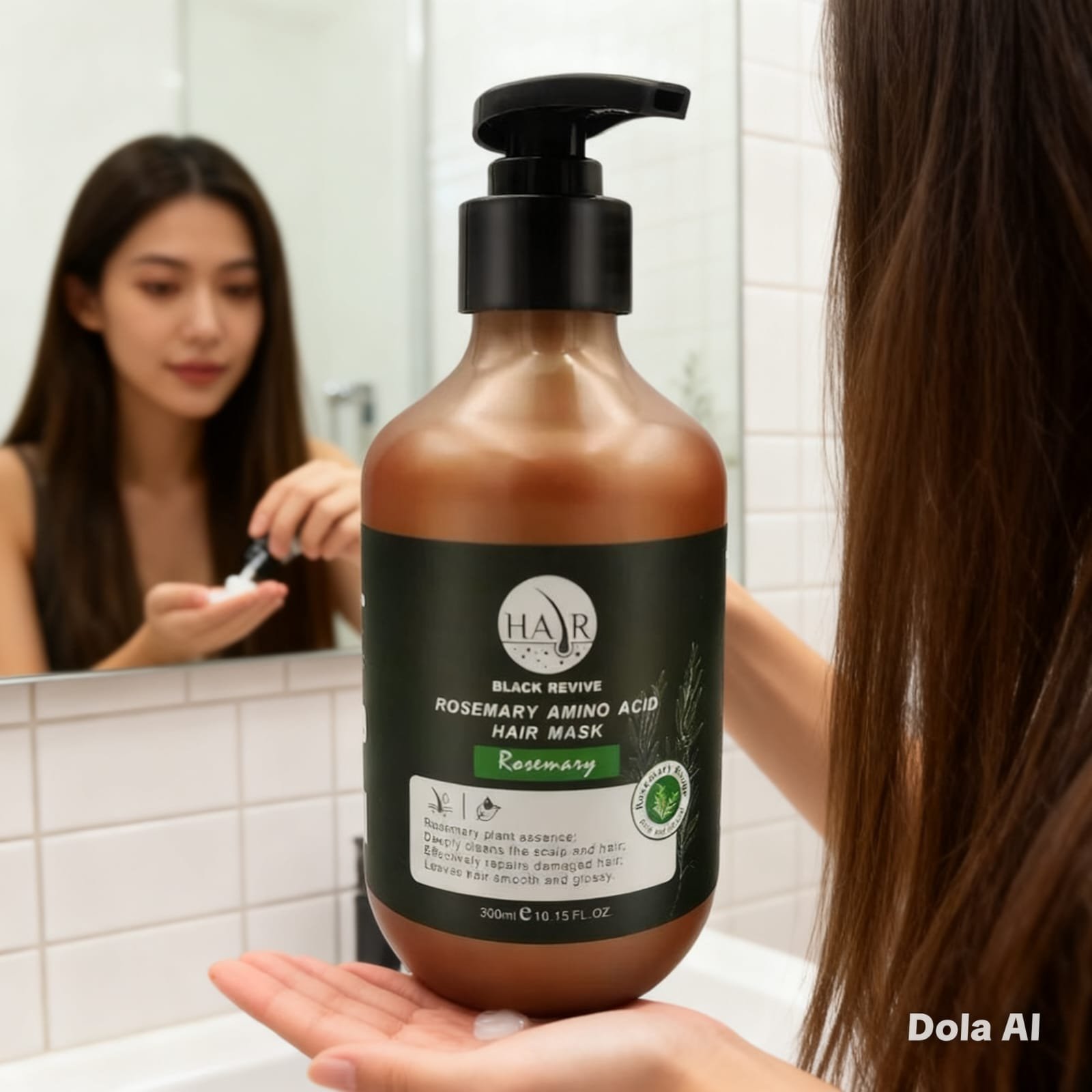 MASCARILLA CAPILAR DE ROMERO Y AMINOACIDOS: REPARADOR PROFUNDA Y BRILLO ESPEJO 300 ML - Imagen 2