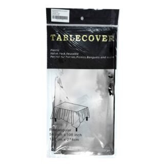 MANTEL RECTANGULAR METALICO PARA FIESTA 137CMX275CM