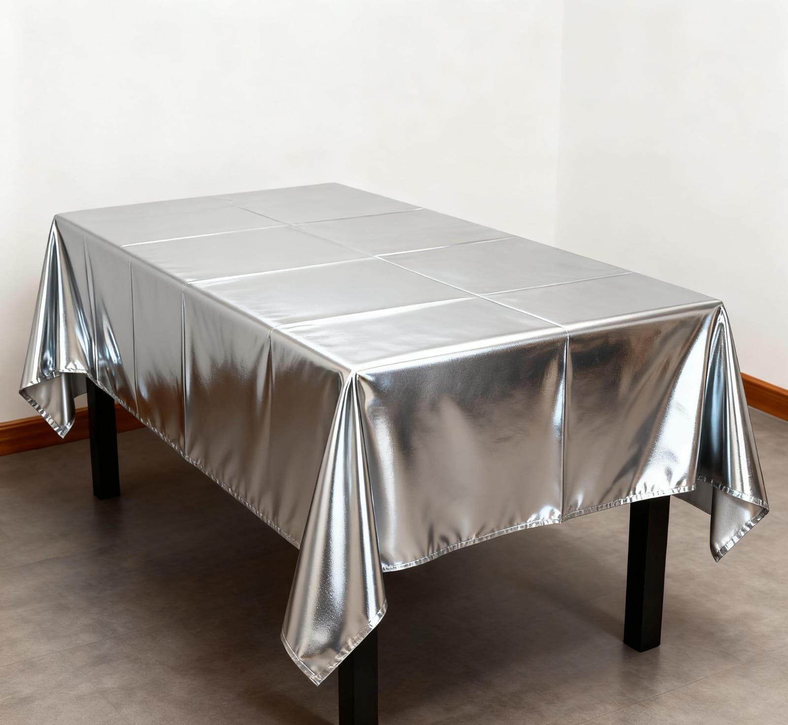 MANTEL RECTANGULAR METALICO PARA FIESTA 137CMX275CM - Imagen 2