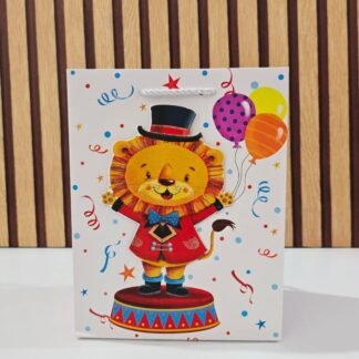 BOLSA DE REGALO FELIZ CUMPLEAÑOS ANIMALITOS INFANTIL