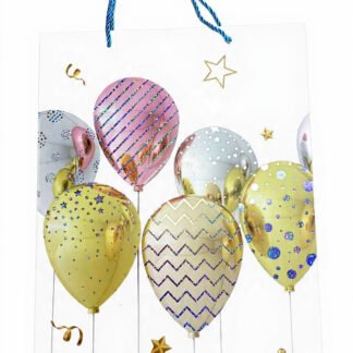 BOLSA DE REGALO PARA FIESTA DISEÑO DE GLOBOS 30*40*12CM