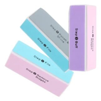 LIMA PULIDORA 4 PASOS PARA UÑAS BRILLO ESPEJO NATURAL