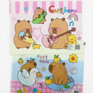 SOBRE PORTADOCUMENTOS CAPIBARA KAWAII CARTA CON CIERRE