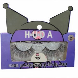 PESTAÑAS POSTIZAS KUROMI 100% HECHO A MANO ESTILO KAWAII