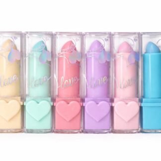 BALSAMO LABIAL EN BARRA CORAZON: HUMECTACION PROFUNDA CON AROMA A [VAINILLA/FRESA]