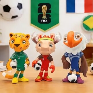 SET DE FIGURAS COLECCIONABLES MASCOTAS OFICIALES COPA MUNDIAL
