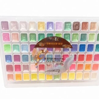 SET ACUARELAS SOLIDAS NACARADAS GIORGIONE CON 72 COLORES