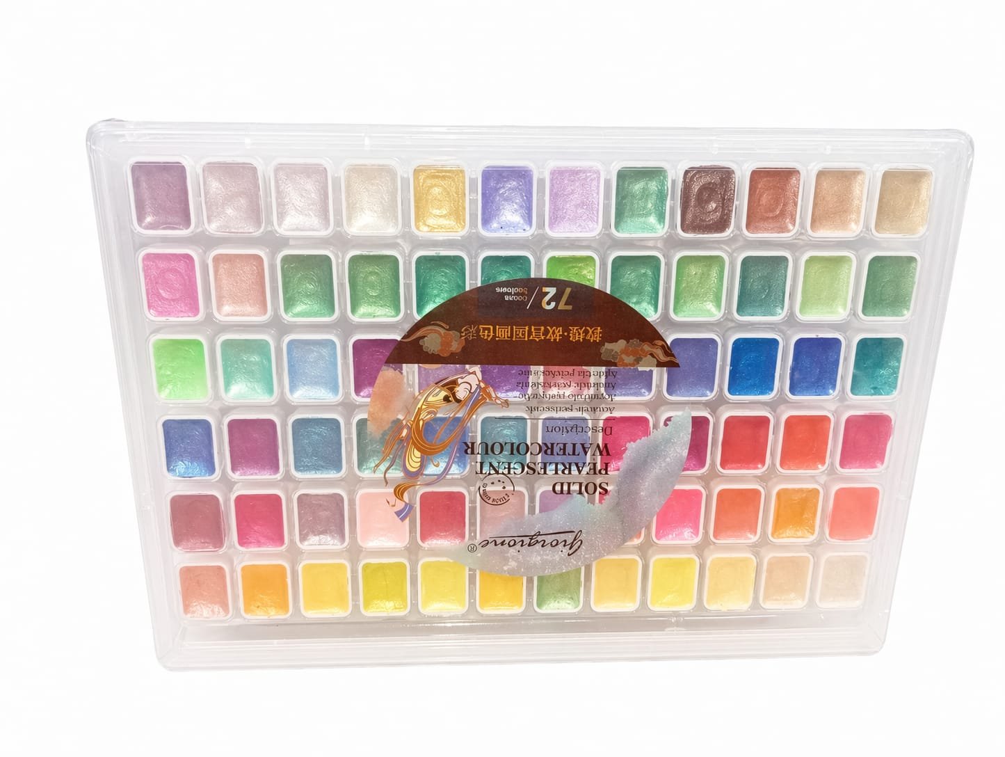 SET ACUARELAS SOLIDAS NACARADAS GIORGIONE CON 72 COLORES
