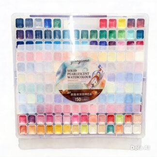 SET ACUARELAS SOLIDAS NACARADAS CON 150 COLORES