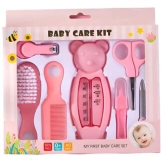 KIT ROSA PRIMEROS CUIDADOS PARA BEBE CON TERMOMETRO