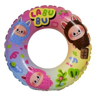 SALVAVIDAS INFLABLE CON DISEÑO DE LABUBU